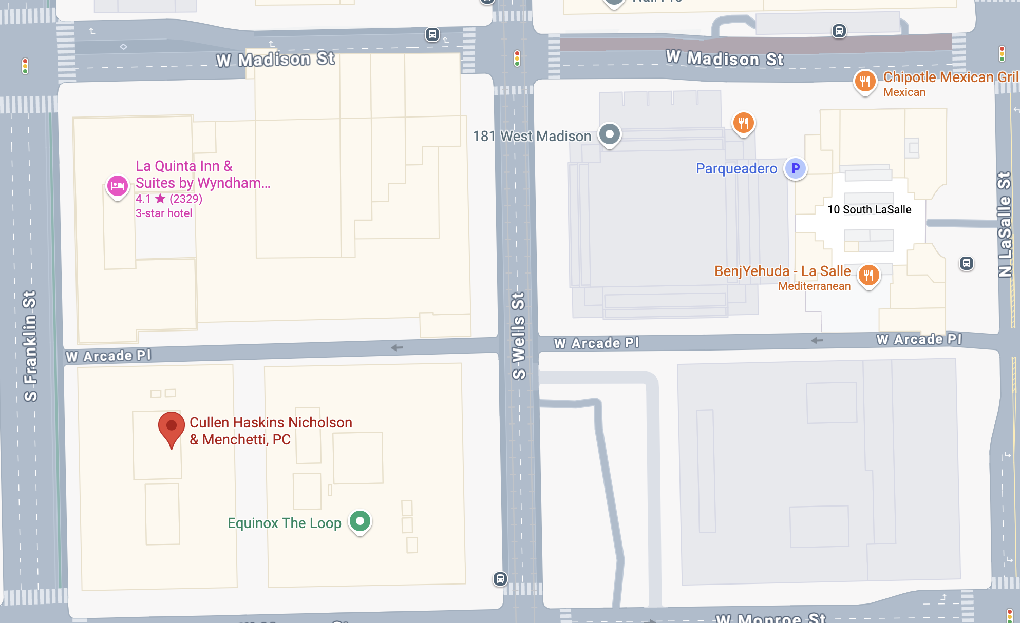 CHNM Law office location map
